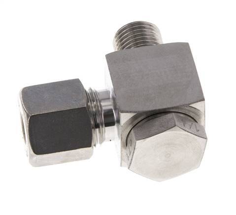 8S & G1/4'' RVS Swivel Joint Knelfitting Buitendraad 400bar Draaibaar ISO 8434-1