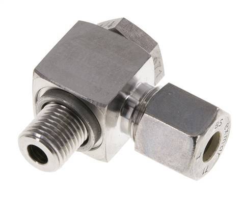 8S & G1/4'' RVS Swivel Joint Knelfitting Buitendraad 400bar Draaibaar ISO 8434-1