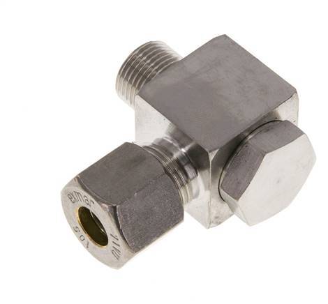 10S & G3/8'' RVS Swivel Joint Knelfitting Buitendraad 400bar Draaibaar ISO 8434-1