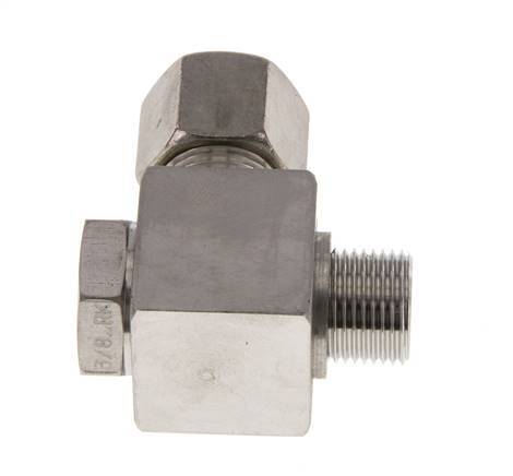 10S & G3/8'' RVS Swivel Joint Knelfitting Buitendraad 400bar Draaibaar ISO 8434-1