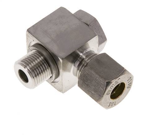 10S & G3/8'' RVS Swivel Joint Knelfitting Buitendraad 400bar Draaibaar ISO 8434-1