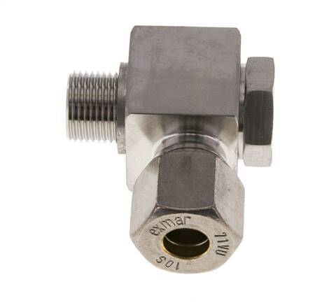 10S & G3/8'' RVS Swivel Joint Knelfitting Buitendraad 400bar Draaibaar ISO 8434-1