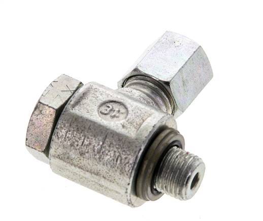 6L & M10x1 Verzinkt Stalen Swivel Joint Snijringkoppeling Buitendraad 315bar NBR O-ring Draaibaar ISO 8434-1