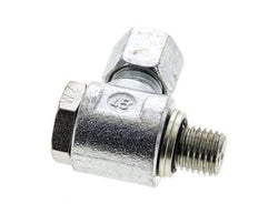 8L & M12x1.5 Verzinkt Stalen Swivel Joint Snijringkoppeling Buitendraad 315bar NBR O-ring Draaibaar ISO 8434-1