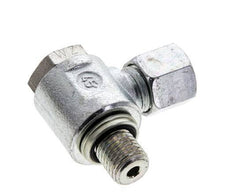8L & M12x1.5 Verzinkt Stalen Swivel Joint Snijringkoppeling Buitendraad 315bar NBR O-ring Draaibaar ISO 8434-1