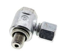 8L & M12x1.5 Verzinkt Stalen Swivel Joint Snijringkoppeling Buitendraad 315bar NBR O-ring Draaibaar ISO 8434-1