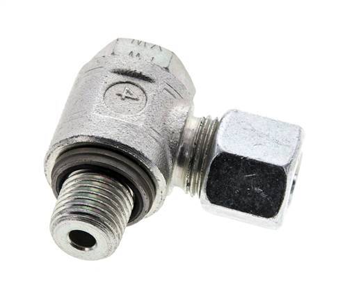 10L & M14x1.5 Verzinkt Stalen Swivel Joint Snijringkoppeling Buitendraad 315bar NBR O-ring Draaibaar ISO 8434-1