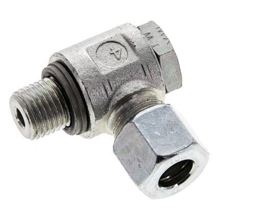 10L & M14x1.5 Verzinkt Stalen Swivel Joint Snijringkoppeling Buitendraad 315bar NBR O-ring Draaibaar ISO 8434-1