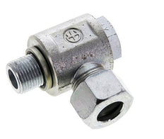 15L & M18x1.5 Verzinkt Stalen Swivel Joint Snijringkoppeling Buitendraad 315bar NBR O-ring Draaibaar ISO 8434-1