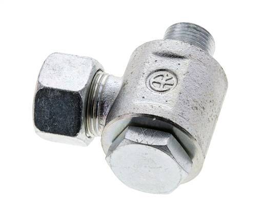 15L & M18x1.5 Verzinkt Stalen Swivel Joint Snijringkoppeling Buitendraad 315bar NBR O-ring Draaibaar ISO 8434-1