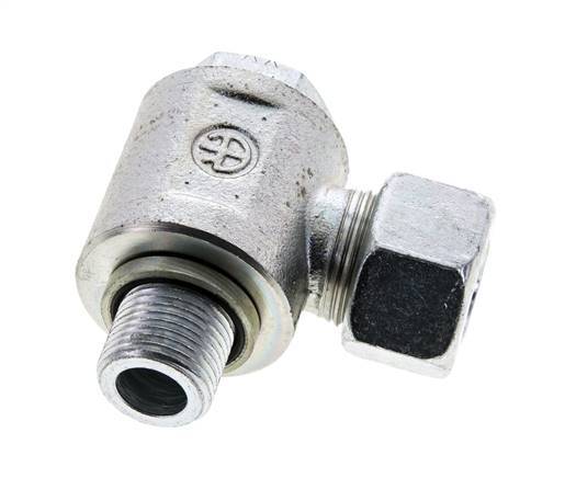 15L & M18x1.5 Verzinkt Stalen Swivel Joint Snijringkoppeling Buitendraad 315bar NBR O-ring Draaibaar ISO 8434-1