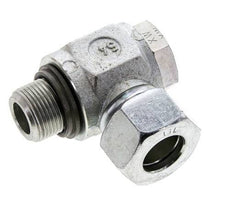18L & M22x1.5 Verzinkt Stalen Swivel Joint Snijringkoppeling Buitendraad 315bar NBR O-ring Draaibaar ISO 8434-1