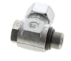 18L & M22x1.5 Verzinkt Stalen Swivel Joint Snijringkoppeling Buitendraad 315bar NBR O-ring Draaibaar ISO 8434-1