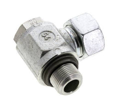 18L & M22x1.5 Verzinkt Stalen Swivel Joint Snijringkoppeling Buitendraad 315bar NBR O-ring Draaibaar ISO 8434-1
