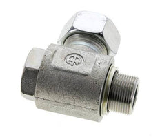 22L & M26x1.5 Verzinkt Stalen Swivel Joint Snijringkoppeling Buitendraad 160bar NBR O-ring Draaibaar ISO 8434-1