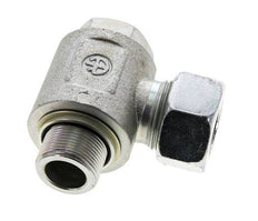 22L & M26x1.5 Verzinkt Stalen Swivel Joint Snijringkoppeling Buitendraad 160bar NBR O-ring Draaibaar ISO 8434-1