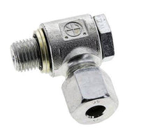 8S & M14x1.5 Verzinkt Stalen Swivel Joint Snijringkoppeling Buitendraad 400bar NBR O-ring Draaibaar ISO 8434-1