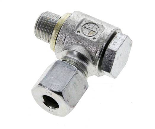 8S & M14x1.5 Verzinkt Stalen Swivel Joint Snijringkoppeling Buitendraad 400bar NBR O-ring Draaibaar ISO 8434-1