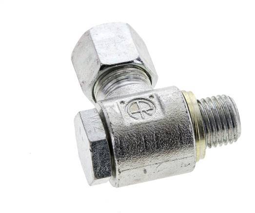 8S & M14x1.5 Verzinkt Stalen Swivel Joint Snijringkoppeling Buitendraad 400bar NBR O-ring Draaibaar ISO 8434-1