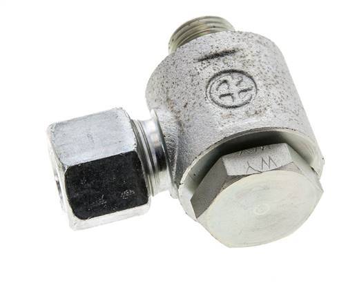 10S & M16x1.5 Verzinkt Stalen Swivel Joint Snijringkoppeling Buitendraad 400bar NBR O-ring Draaibaar ISO 8434-1