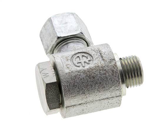 10S & M16x1.5 Verzinkt Stalen Swivel Joint Snijringkoppeling Buitendraad 400bar NBR O-ring Draaibaar ISO 8434-1