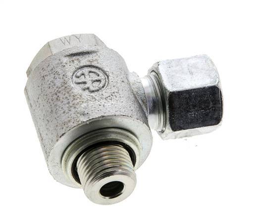 10S & M16x1.5 Verzinkt Stalen Swivel Joint Snijringkoppeling Buitendraad 400bar NBR O-ring Draaibaar ISO 8434-1