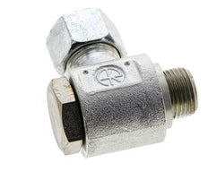 12S & M18x1.5 Verzinkt Stalen Swivel Joint Snijringkoppeling Buitendraad 400bar NBR O-ring Draaibaar ISO 8434-1