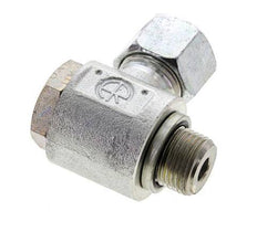 12S & M18x1.5 Verzinkt Stalen Swivel Joint Snijringkoppeling Buitendraad 400bar NBR O-ring Draaibaar ISO 8434-1