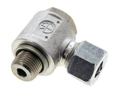 12S & M18x1.5 Verzinkt Stalen Swivel Joint Snijringkoppeling Buitendraad 400bar NBR O-ring Draaibaar ISO 8434-1