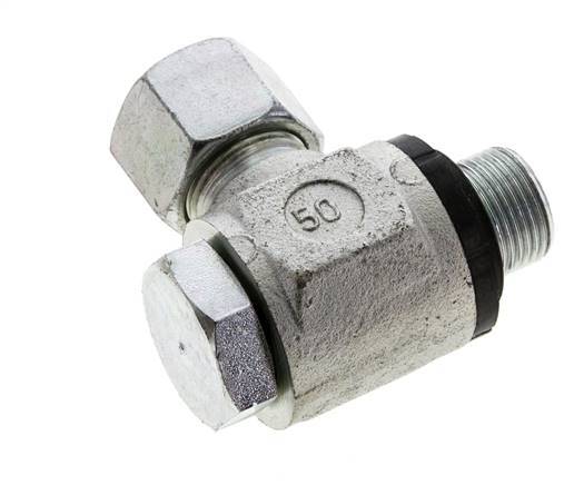 14S & M20x1.5 Verzinkt Stalen Swivel Joint Snijringkoppeling Buitendraad 400bar NBR O-ring Draaibaar ISO 8434-1