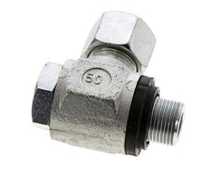 14S & M20x1.5 Verzinkt Stalen Swivel Joint Snijringkoppeling Buitendraad 400bar NBR O-ring Draaibaar ISO 8434-1