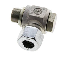 16S & M22x1.5 Verzinkt Stalen Swivel Joint Snijringkoppeling Buitendraad 400bar NBR O-ring Draaibaar ISO 8434-1