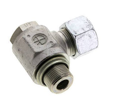 16S & M22x1.5 Verzinkt Stalen Swivel Joint Snijringkoppeling Buitendraad 400bar NBR O-ring Draaibaar ISO 8434-1
