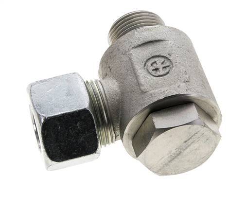 20S & M27x2 Verzinkt Stalen Swivel Joint Snijringkoppeling Buitendraad 400bar NBR O-ring Draaibaar ISO 8434-1