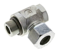 25S & M33x2 Zink plated Steel Swivel Joint Cutting Fitting with Male Threads 250 bar NBRO-ring Rotatable ISO 8434-1