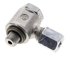 6L & G1/8'' Verzinkt Stalen Swivel Joint Snijringkoppeling Buitendraad 315bar NBR O-ring Draaibaar ISO 8434-1