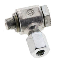 6L & G1/8'' Verzinkt Stalen Swivel Joint Snijringkoppeling Buitendraad 315bar NBR O-ring Draaibaar ISO 8434-1
