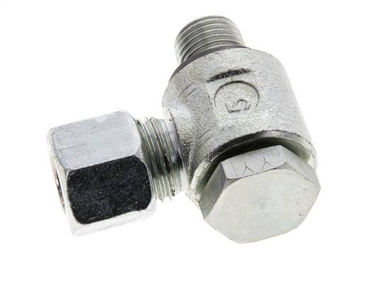 10L & G1/4'' Verzinkt Stalen Swivel Joint Snijringkoppeling Buitendraad 315bar NBR O-ring Draaibaar ISO 8434-1