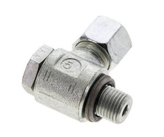 10L & G1/4'' Verzinkt Stalen Swivel Joint Snijringkoppeling Buitendraad 315bar NBR O-ring Draaibaar ISO 8434-1