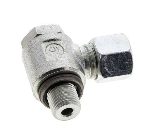 10L & G1/4'' Verzinkt Stalen Swivel Joint Snijringkoppeling Buitendraad 315bar NBR O-ring Draaibaar ISO 8434-1