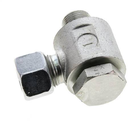 12L & G3/8'' Verzinkt Stalen Swivel Joint Snijringkoppeling Buitendraad 315bar NBR O-ring Draaibaar ISO 8434-1