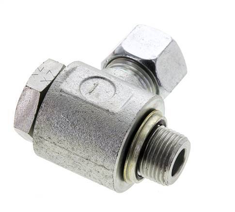 12L & G3/8'' Verzinkt Stalen Swivel Joint Snijringkoppeling Buitendraad 315bar NBR O-ring Draaibaar ISO 8434-1