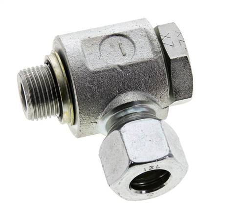 12L & G3/8'' Verzinkt Stalen Swivel Joint Snijringkoppeling Buitendraad 315bar NBR O-ring Draaibaar ISO 8434-1