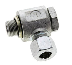 12L & G3/8'' Verzinkt Stalen Swivel Joint Snijringkoppeling Buitendraad 315bar NBR O-ring Draaibaar ISO 8434-1