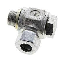15L & G1/2'' Verzinkt Stalen Swivel Joint Snijringkoppeling Buitendraad 315bar NBR O-ring Draaibaar ISO 8434-1