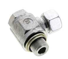 15L & G1/2'' Verzinkt Stalen Swivel Joint Snijringkoppeling Buitendraad 315bar NBR O-ring Draaibaar ISO 8434-1