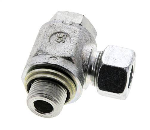 15L & G1/2'' Verzinkt Stalen Swivel Joint Snijringkoppeling Buitendraad 315bar NBR O-ring Draaibaar ISO 8434-1