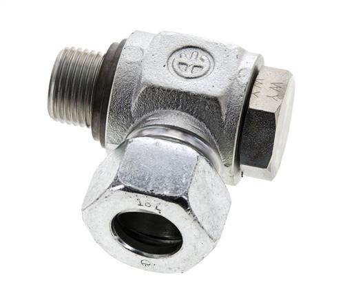 18L & G1/2'' Verzinkt Stalen Swivel Joint Snijringkoppeling Buitendraad 315bar NBR O-ring Draaibaar ISO 8434-1