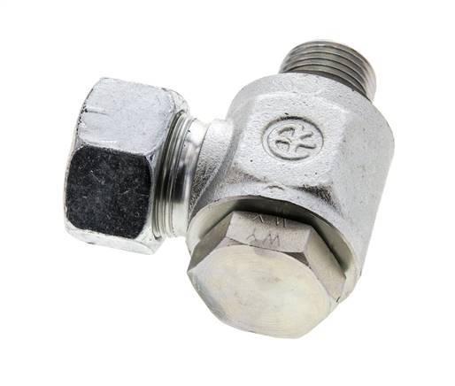 18L & G1/2'' Verzinkt Stalen Swivel Joint Snijringkoppeling Buitendraad 315bar NBR O-ring Draaibaar ISO 8434-1