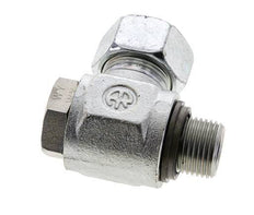 18L & G1/2'' Verzinkt Stalen Swivel Joint Snijringkoppeling Buitendraad 315bar NBR O-ring Draaibaar ISO 8434-1